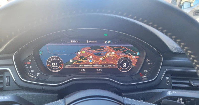 Audi A5 cena 155000 przebieg: 86000, rok produkcji 2019 z Gdańsk małe 211
